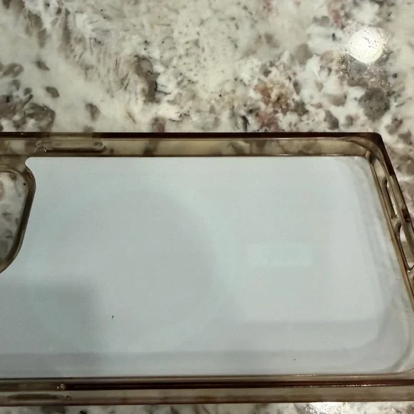 iPhone 14 Pro Case | Flaunt Square Tan Crocodile Faux Leather - Picture 7 of 12